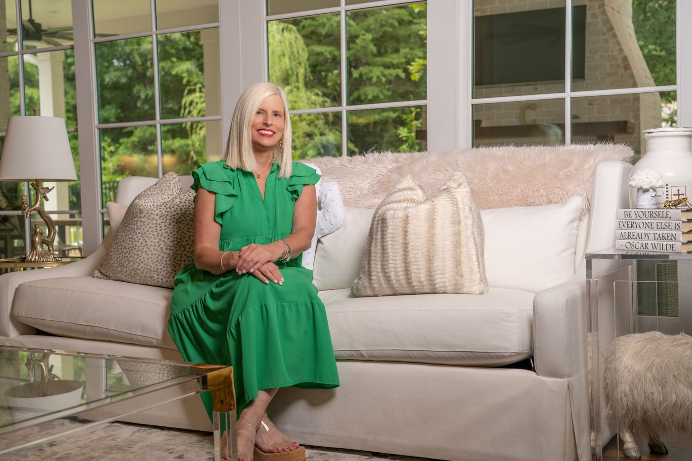 Michelle Creamer at home in Liberty Park